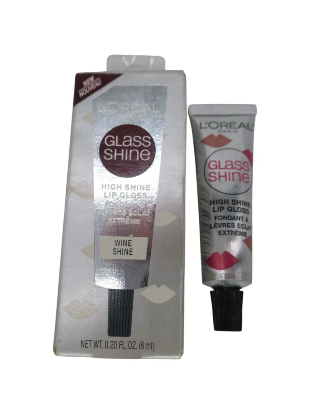 L'oreal Glass High Shine Wine Lip Gloss Discontinued 0.20 fl. oz. New